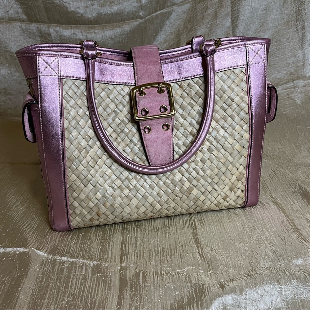 Coach Straw Tote - Laptop Bag